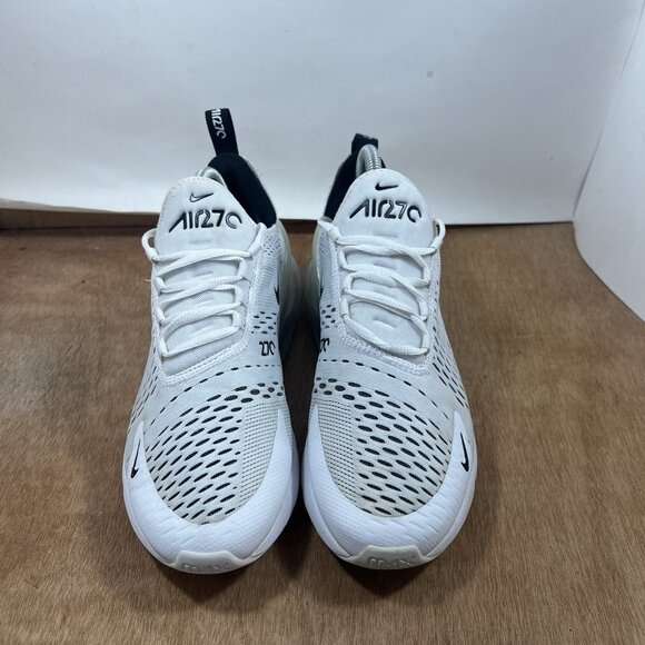 Nike Air Max 270 Women's Size 10 AH6789-100 White Black Running Athletic Shoes - Picture 2 of 9